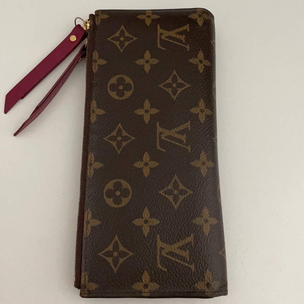 Authentic Louis Vuitton Monogram Adele Womens Wallet Fuchsia Discontinued